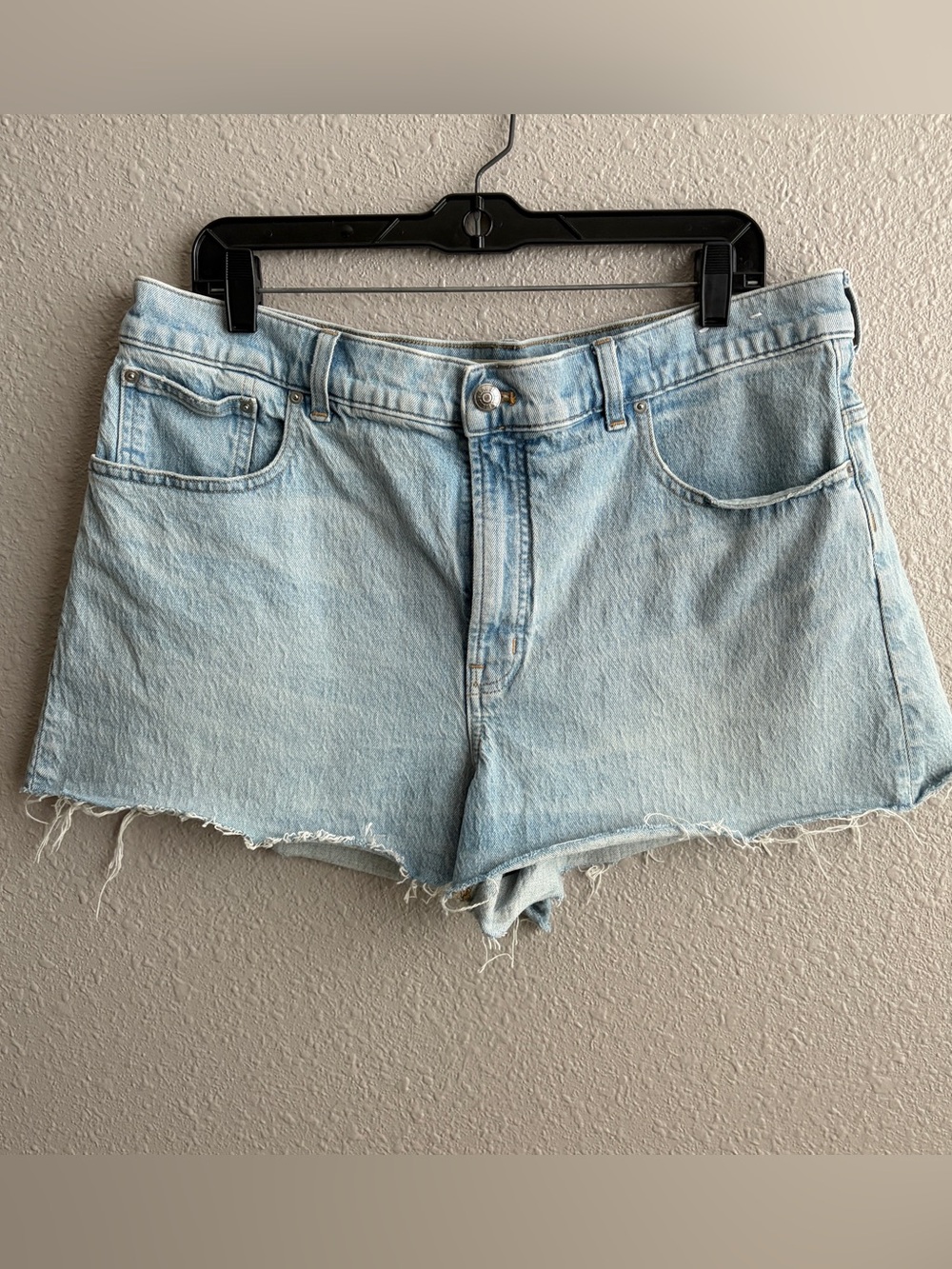 Madewell The Perfect Jean Short Light Wash Raw Hem 33
